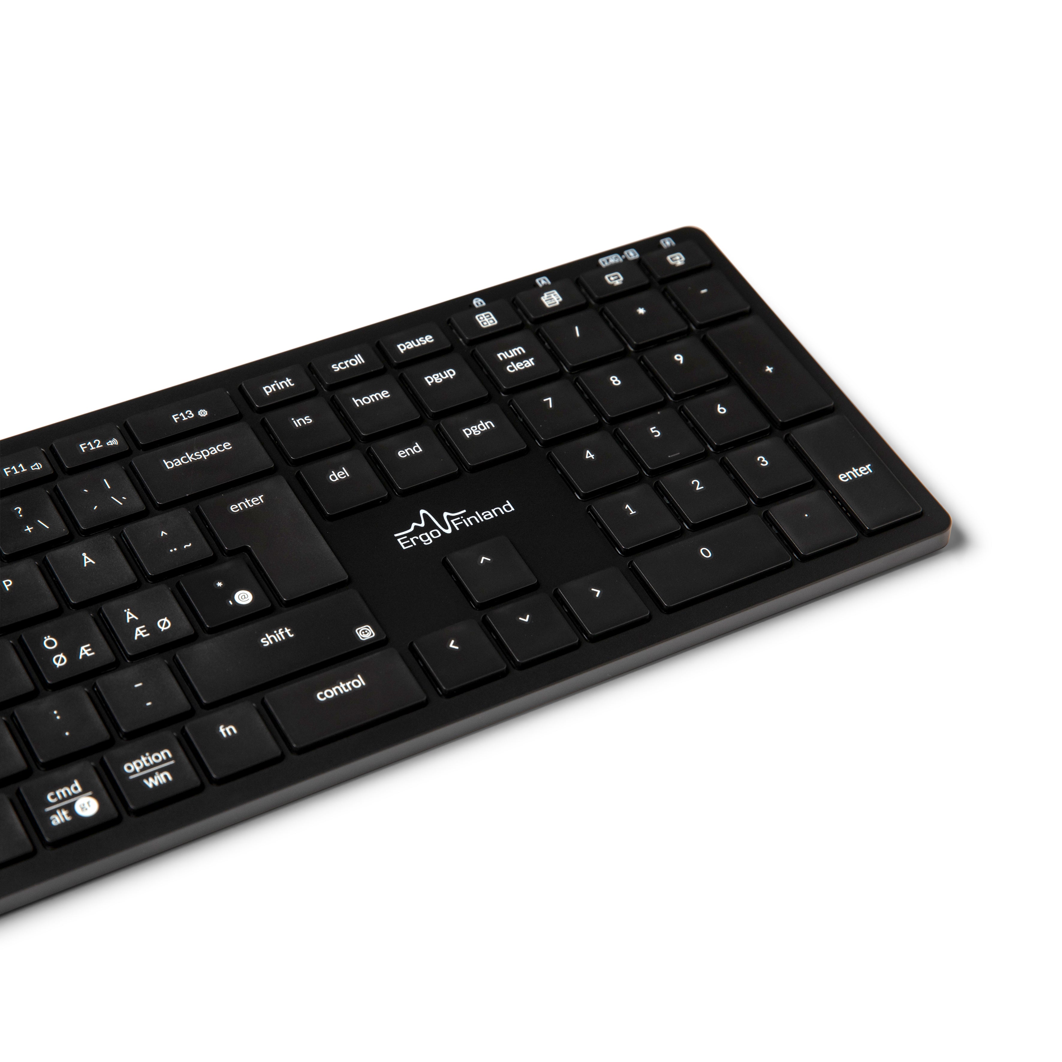 NordType X3 – 3-in-1 näppäimistö – musta