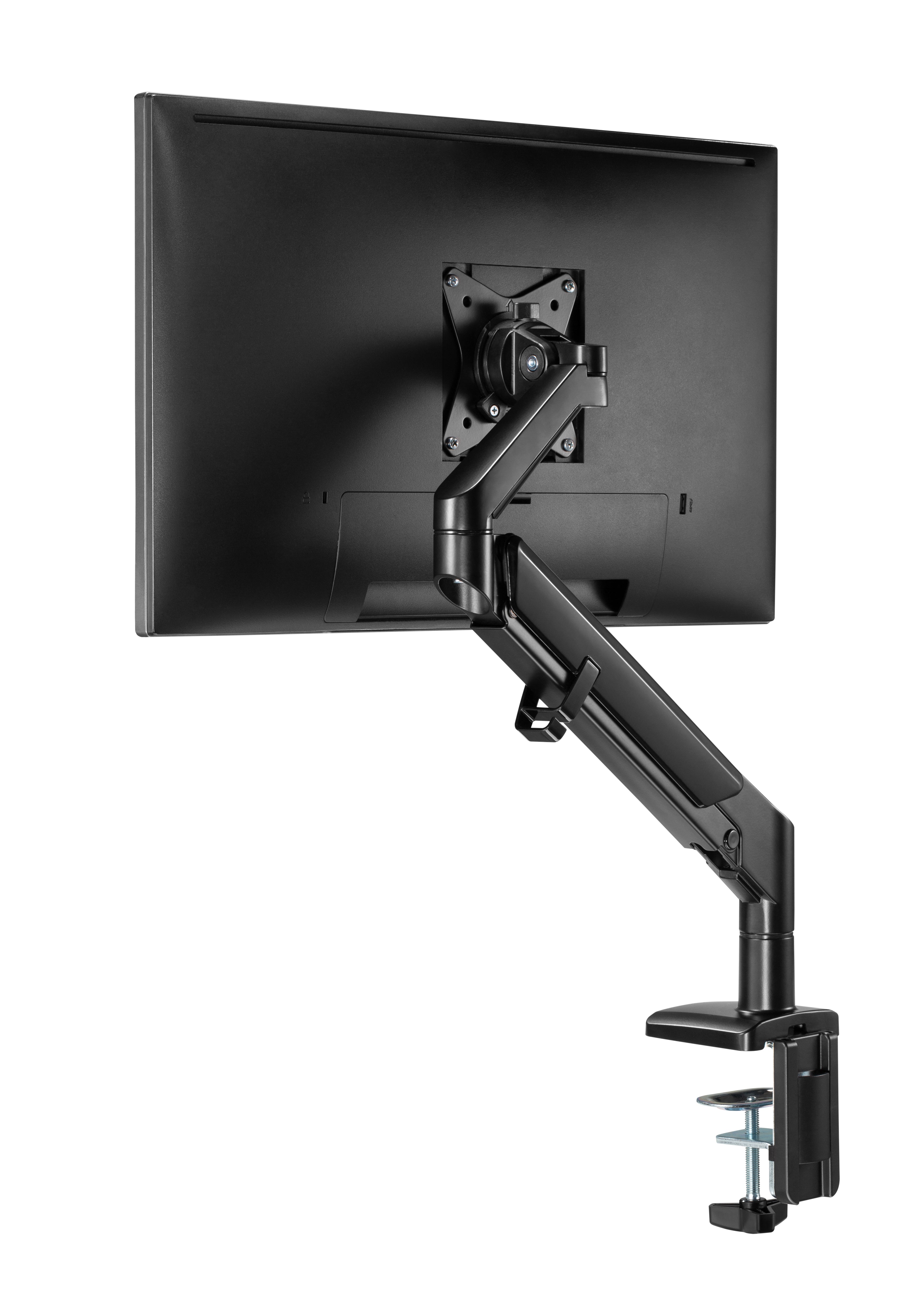 Monitorarm gaskolv, svart