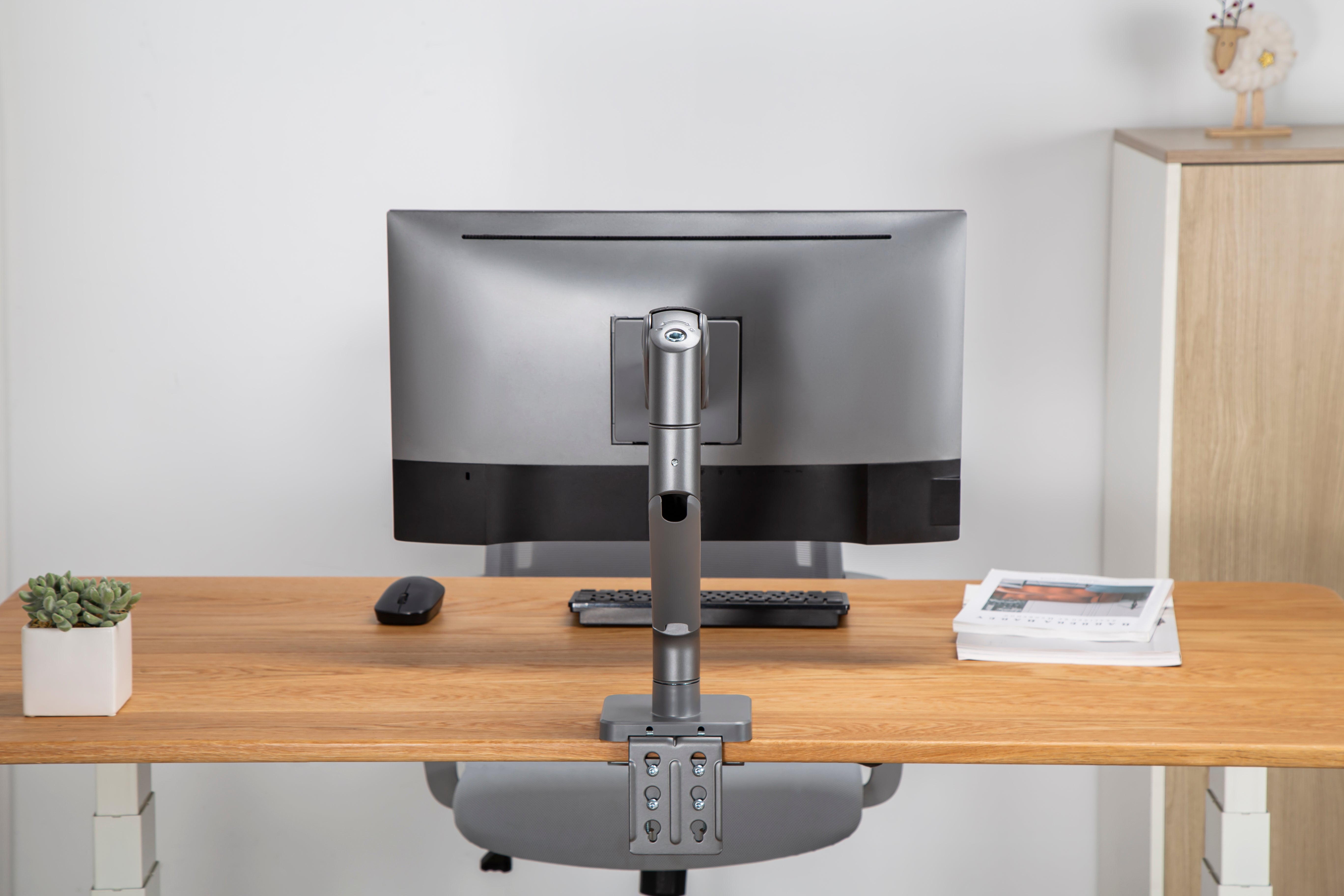Monitorarm Heavy duty, mörkgrå