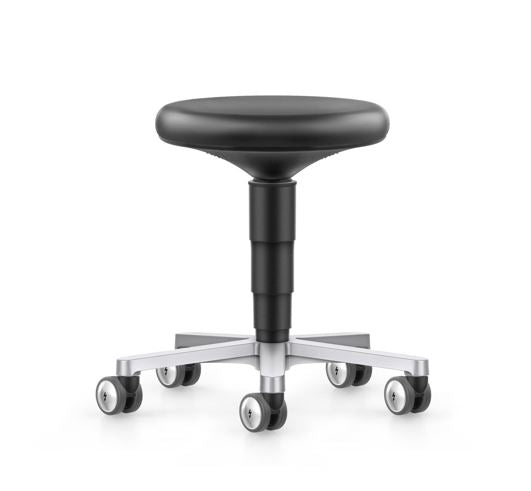 Stool Cleanroom arbetsstol - svart konstläder