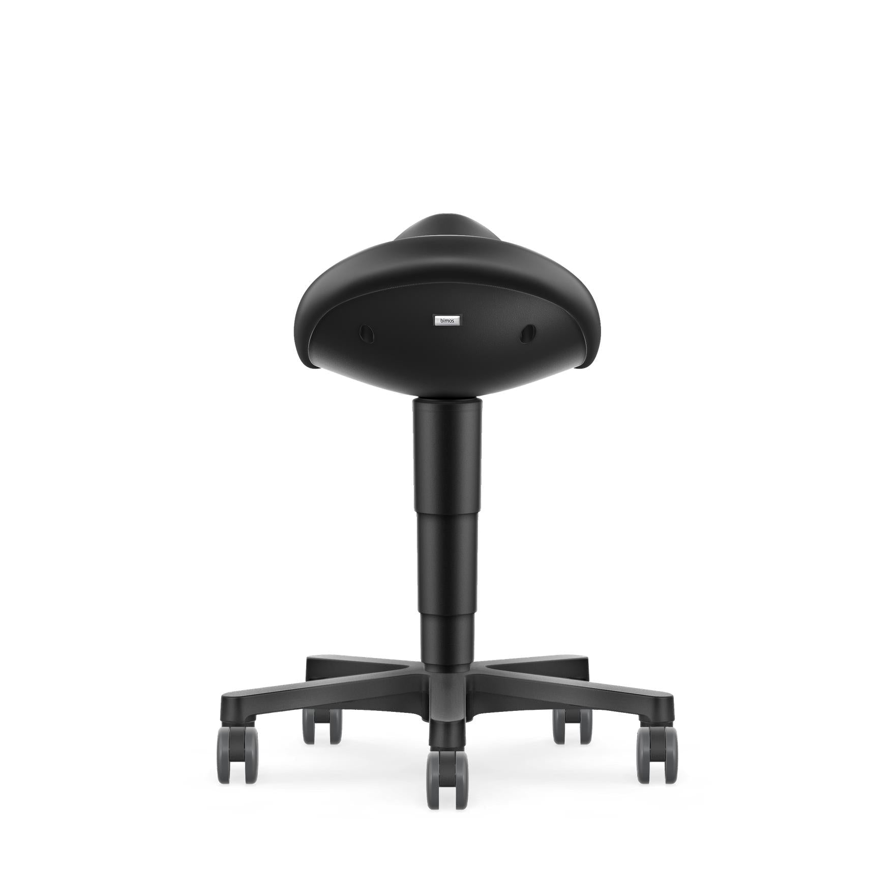 Stool sadelstol, svart konstläder