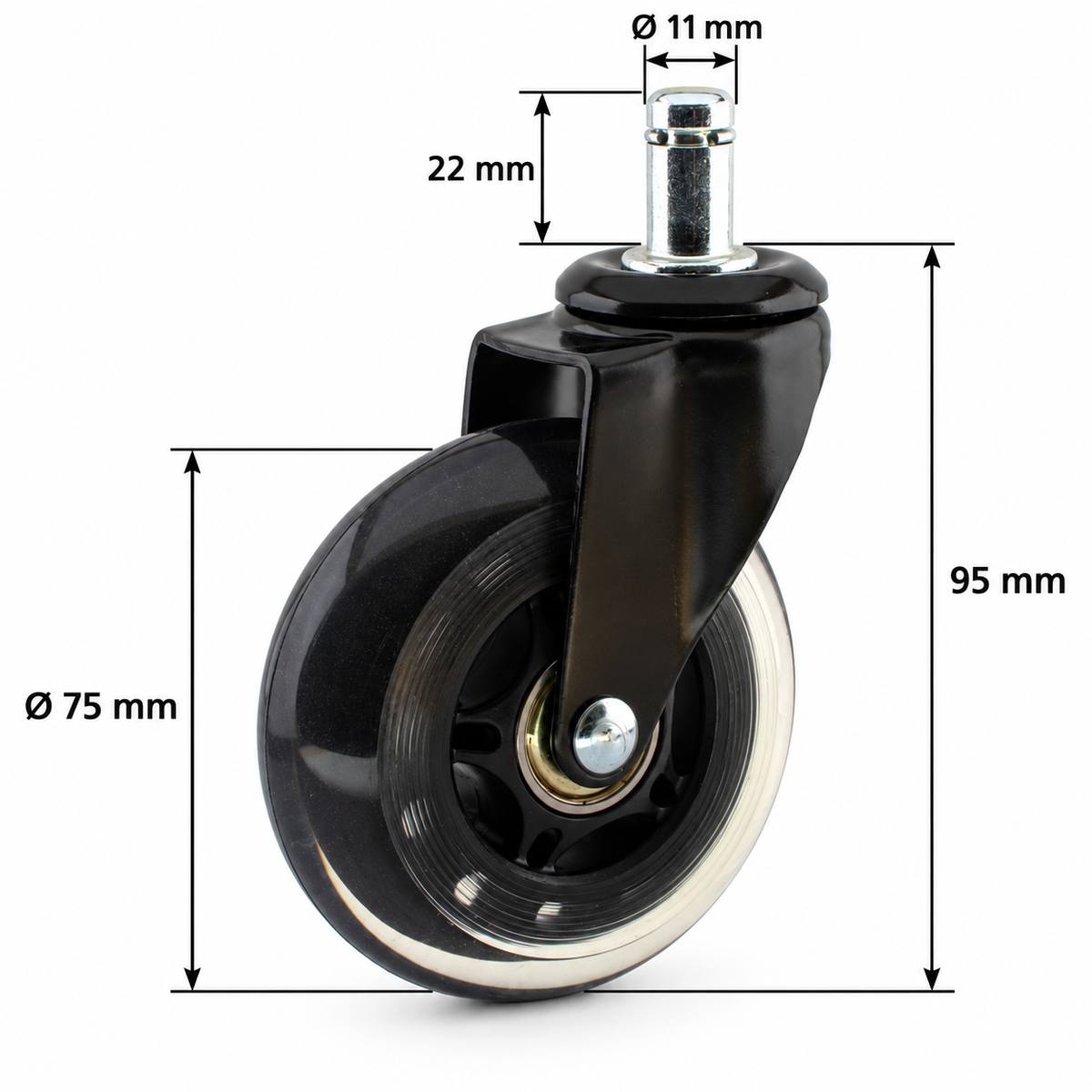 Inline polyuretaanipyörät - 5 kpl