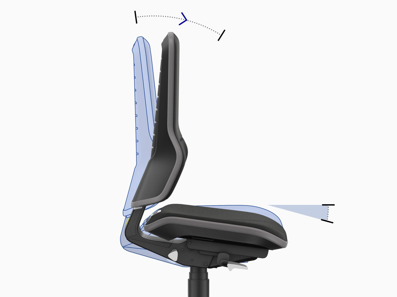 Neon 2 ESD Work Chair, Backrest Tilt – PU Upholstery - Ergonominen työtuoli