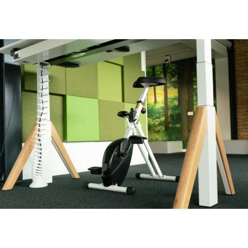 ErgodeskBike basic 2.0, toimistopyörä, valkoinen
