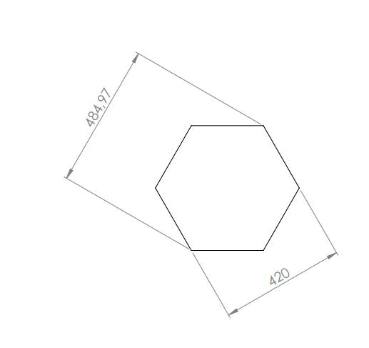 Focus Hexagon – akustiikkapaneeli, sininen (10kpl)