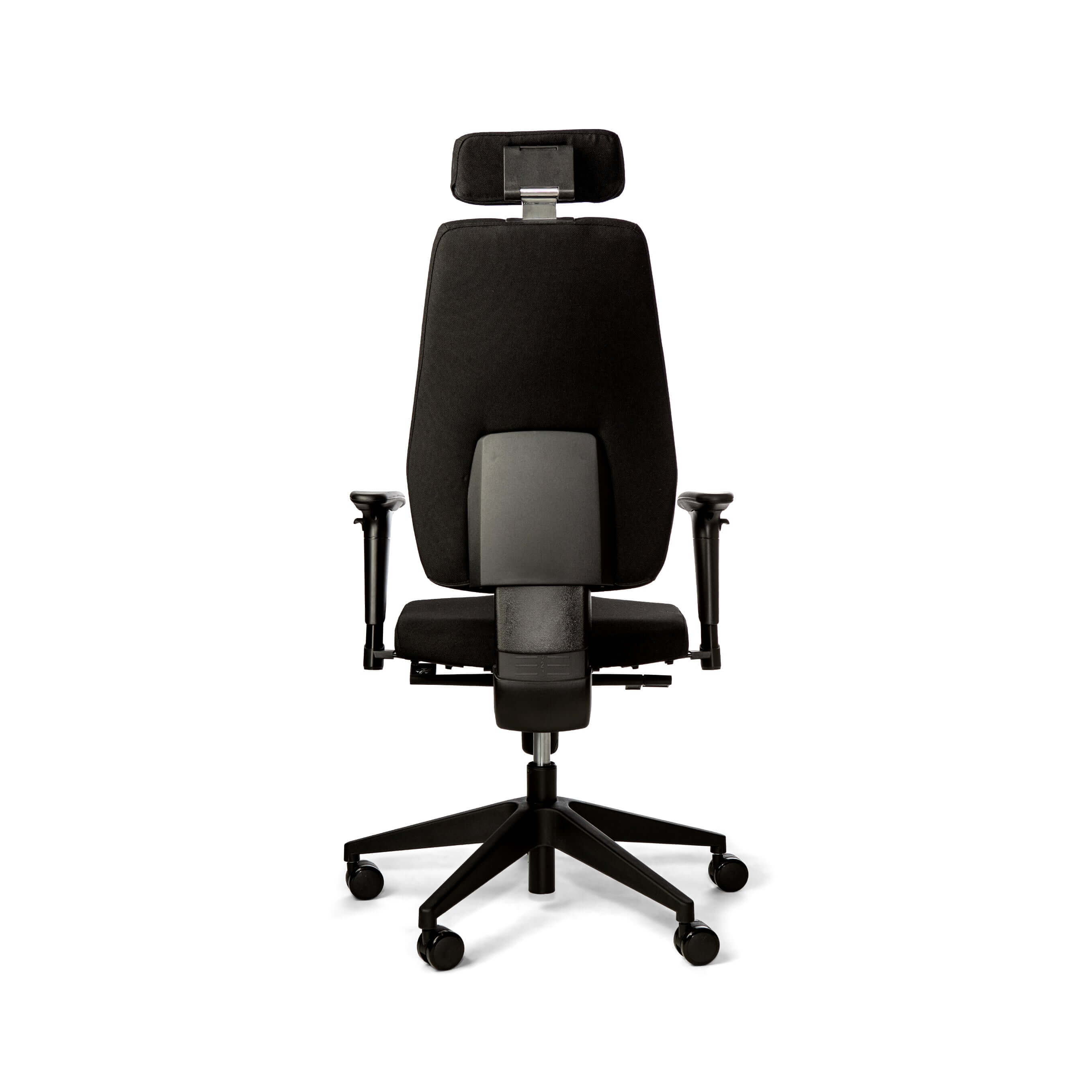 Black Joonatan light office chair with adjustable features and ergonomic design, ideal for versatile work environments.