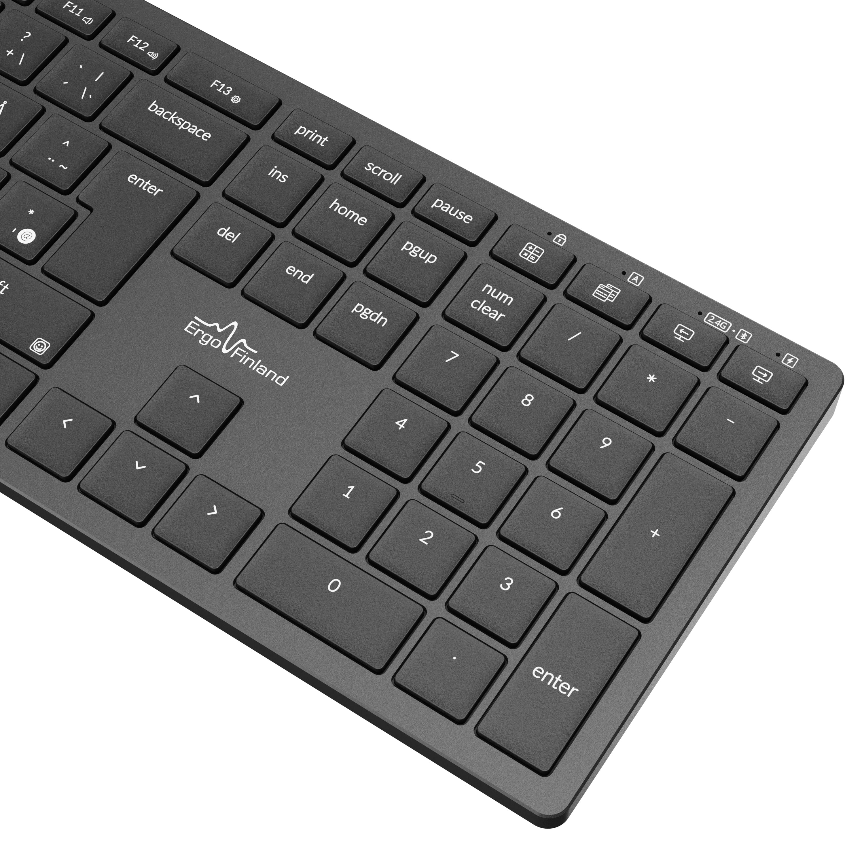 NordType X3 – 3-in-1 näppäimistö – musta