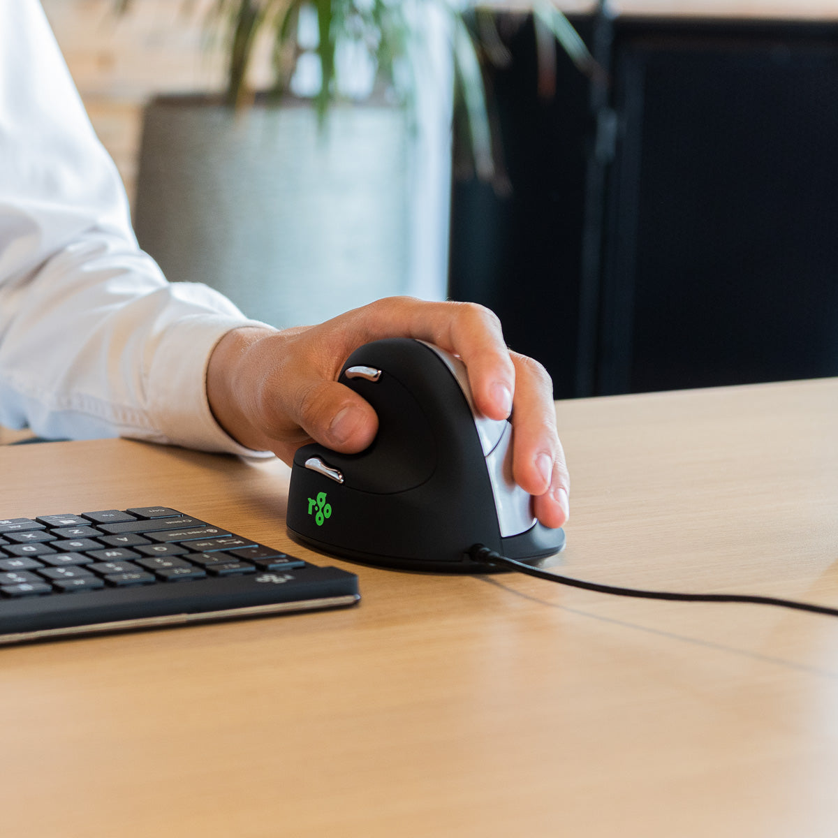 R-Go HE Mouse medium vänster, trådbunden