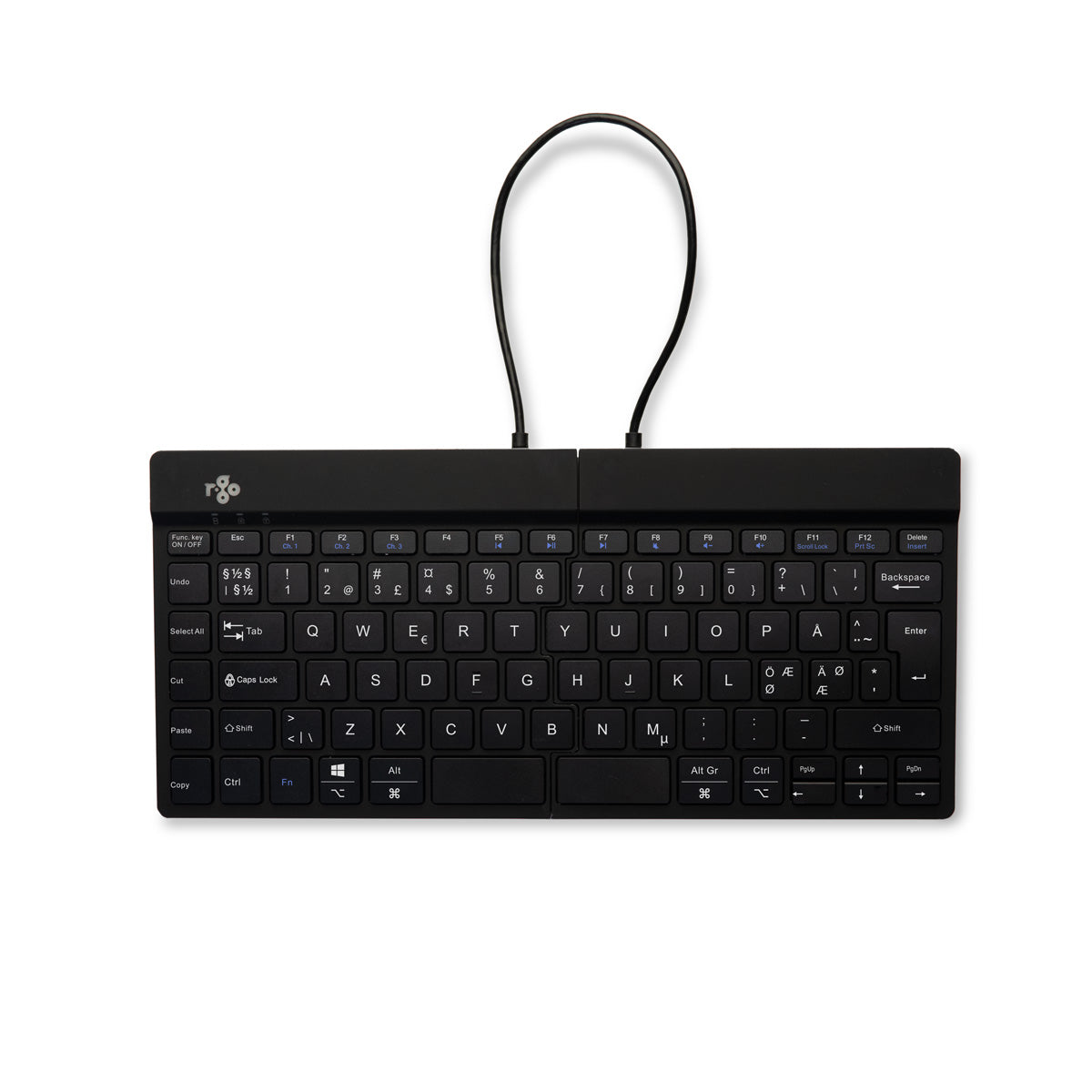 Ergo-R Black, delat minitangentbord - Bluetooth