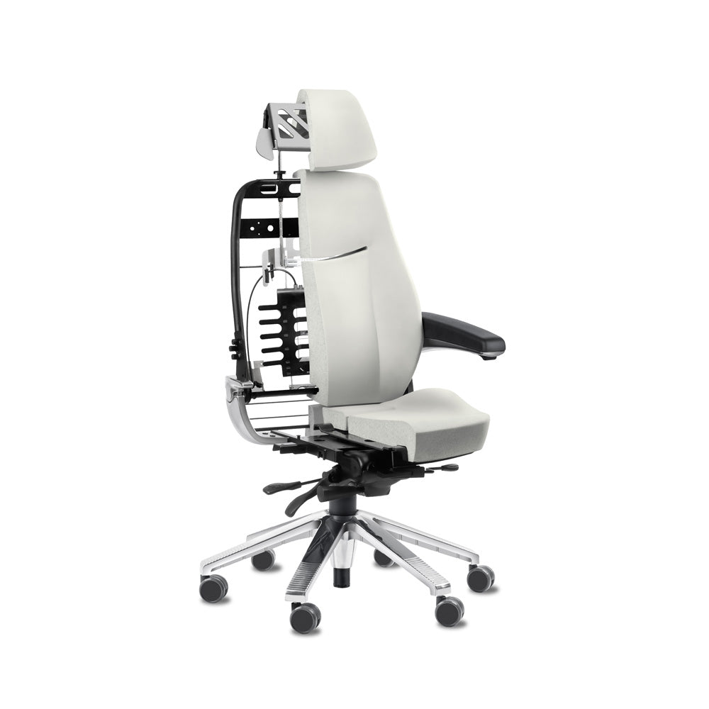 Svenstol S5 24/7 tuoli, ergonominen ja kestävä ohjaamotyöskentelyyn, aktiivinen tukimekanismi.