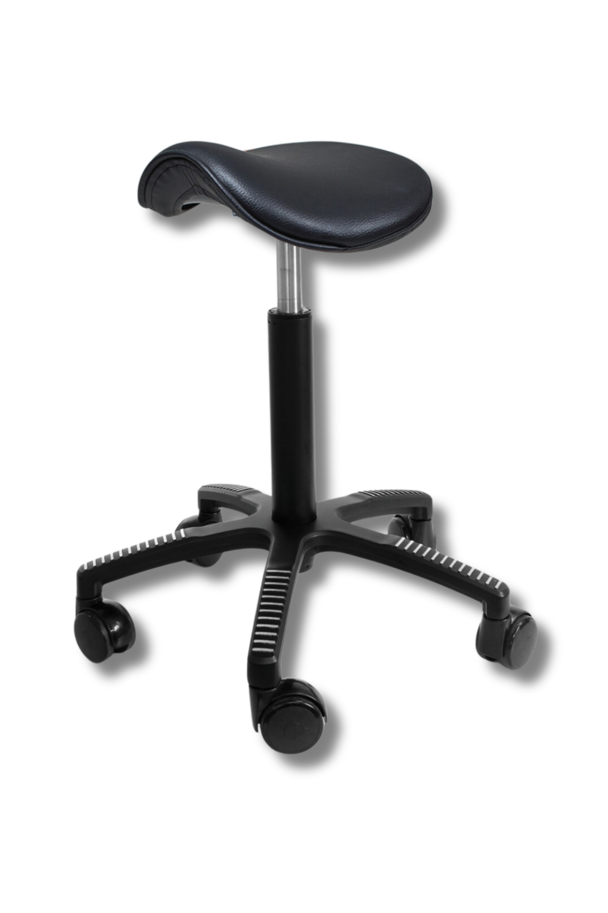 GetUpSaddle satulatuoli, musta keinonahka