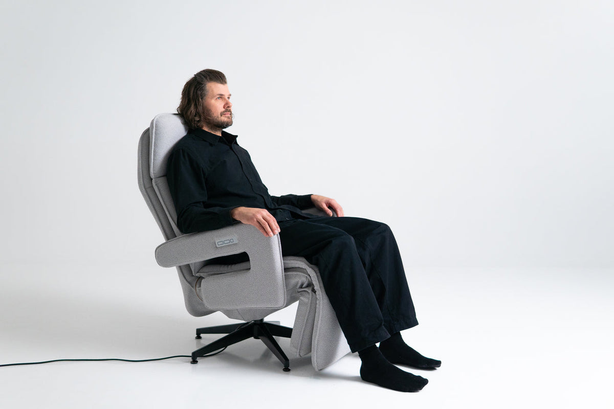 Neurosonic Serene återhämtningsfåtölj, off-white