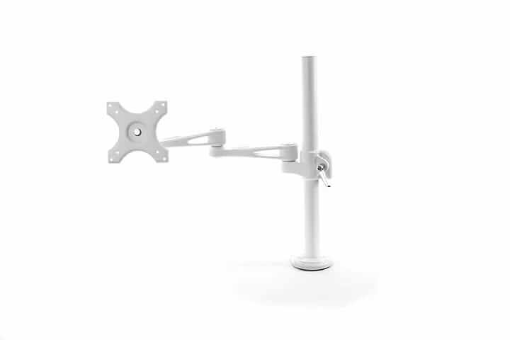 LCD monitorivarsi, valkoinen