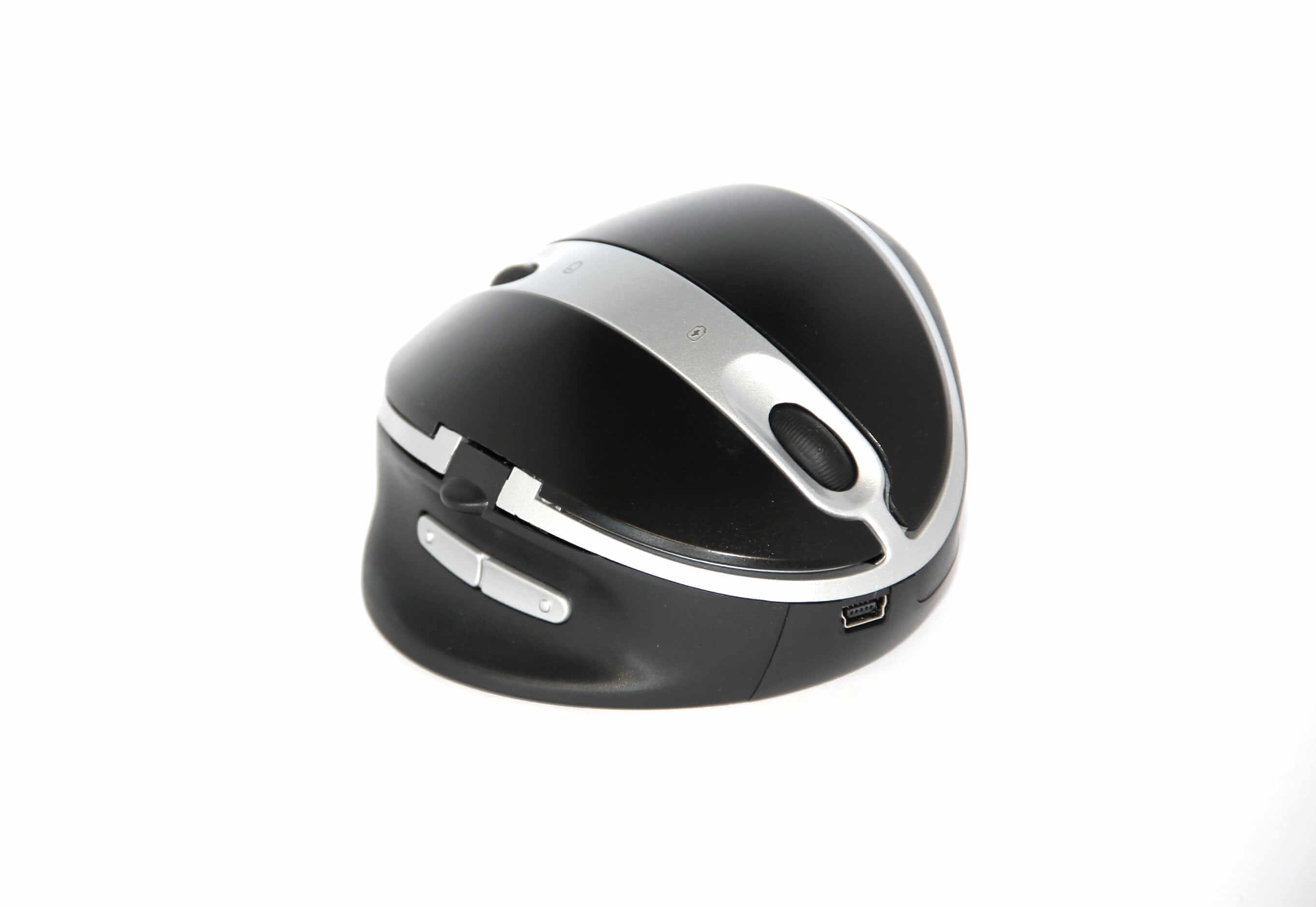 OysterMouse ergonomic wireless vertical mouse for right and left-handed users, adjustable angles for optimal wrist comfort.