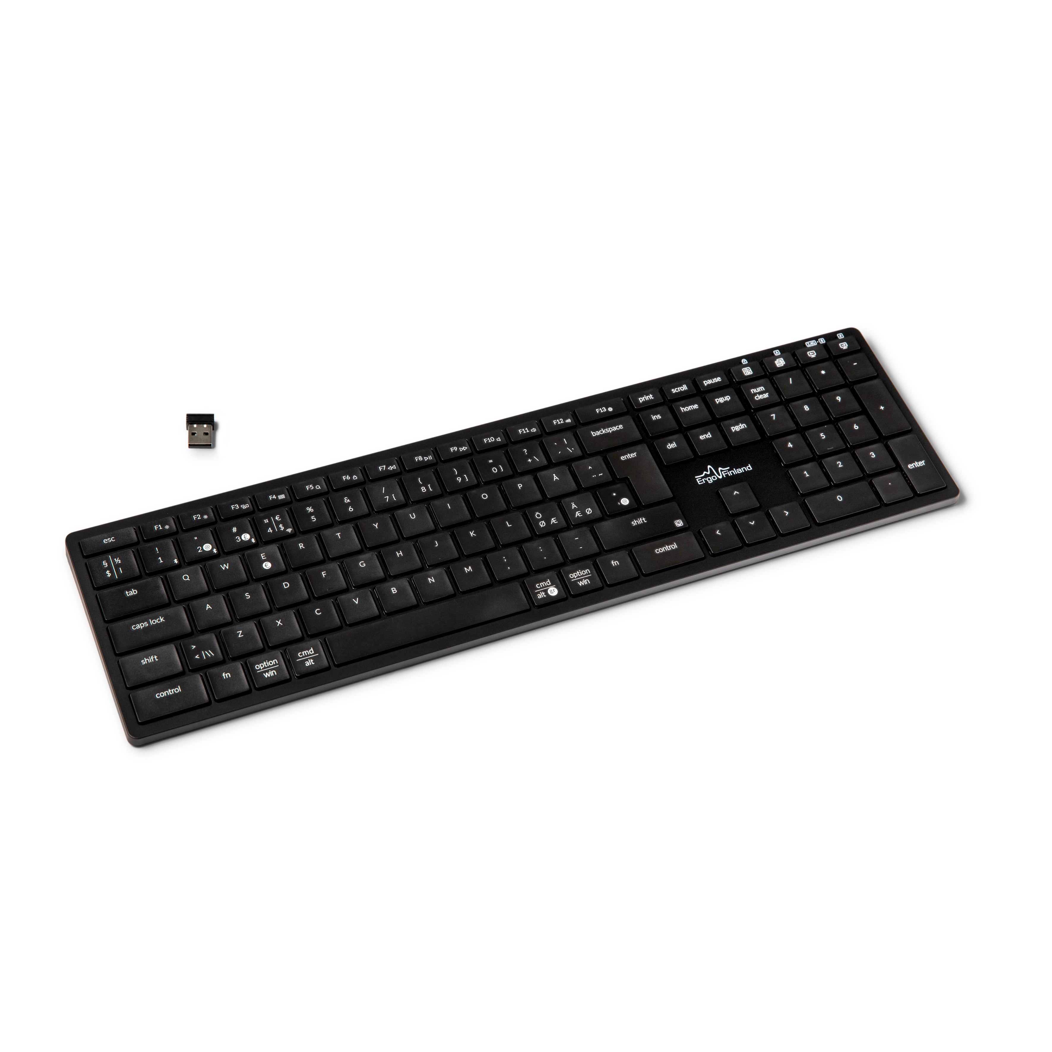 NordType X3 – 3-in-1 näppäimistö – musta