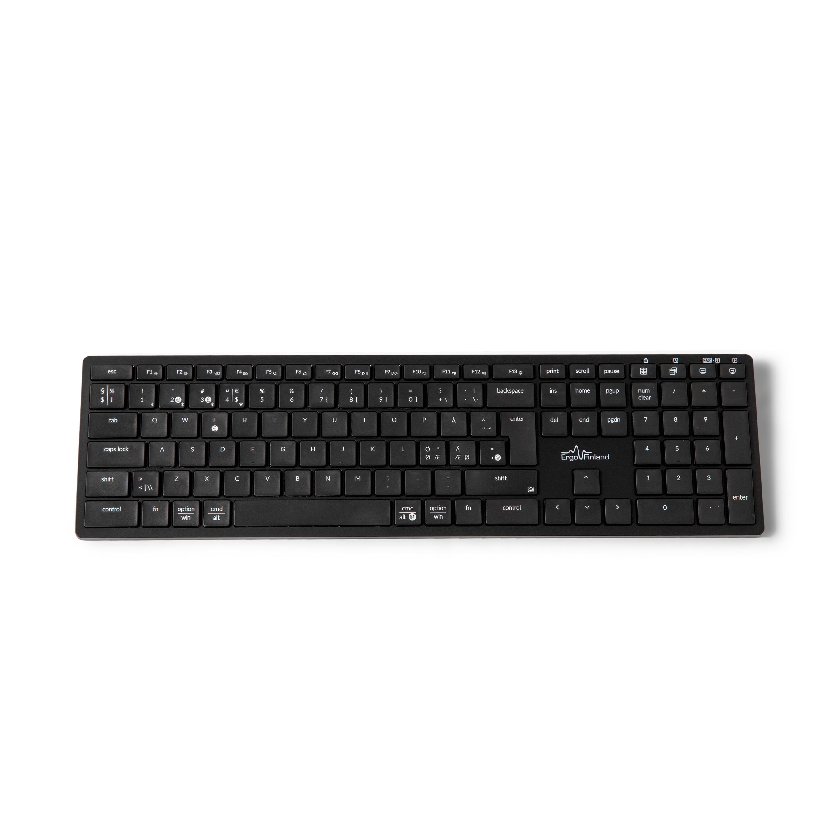 NordType X3 – 3-in-1 näppäimistö – musta
