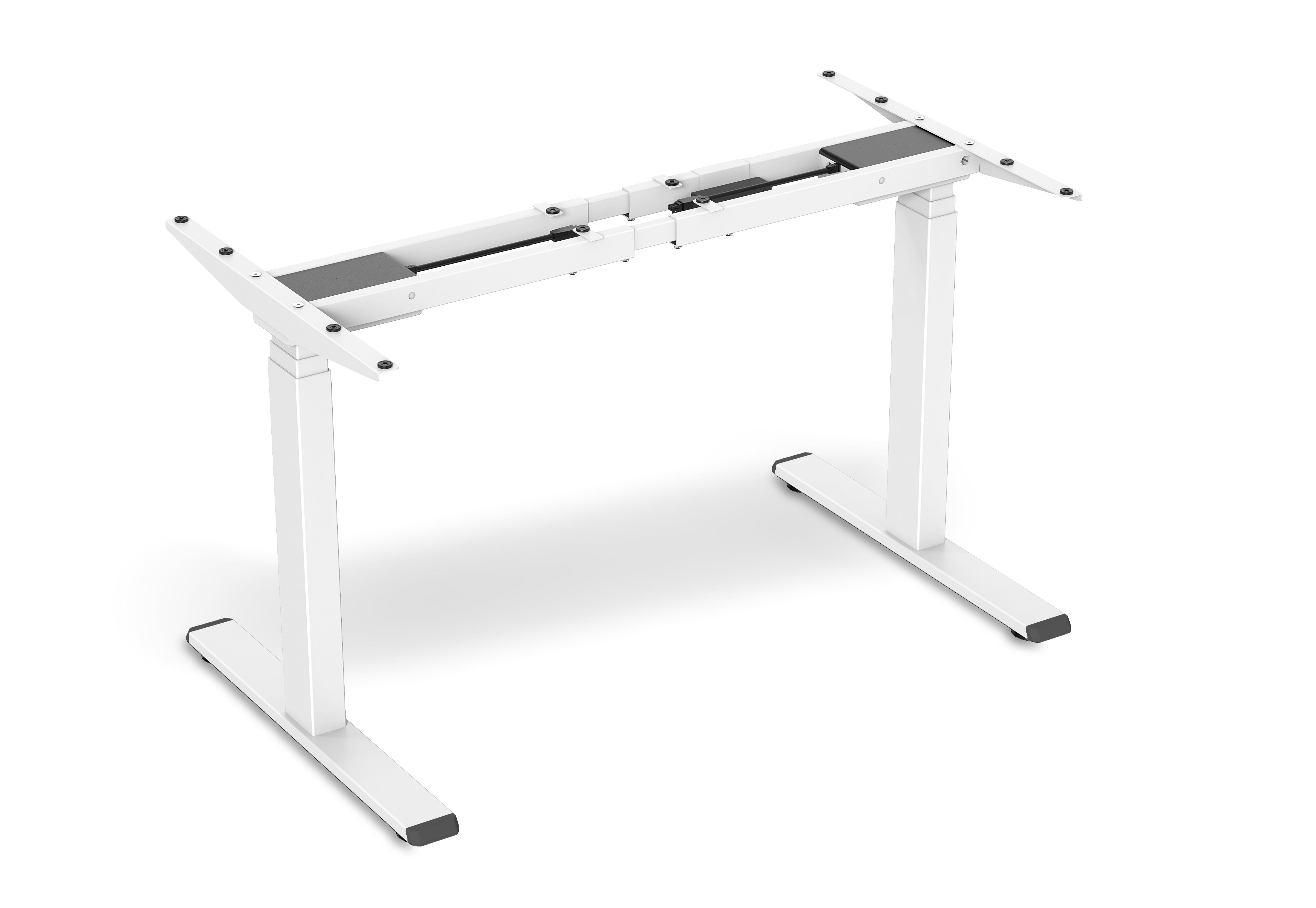 GetUpDesk Duo white electric frame with adjustable legs for ergonomic workstations