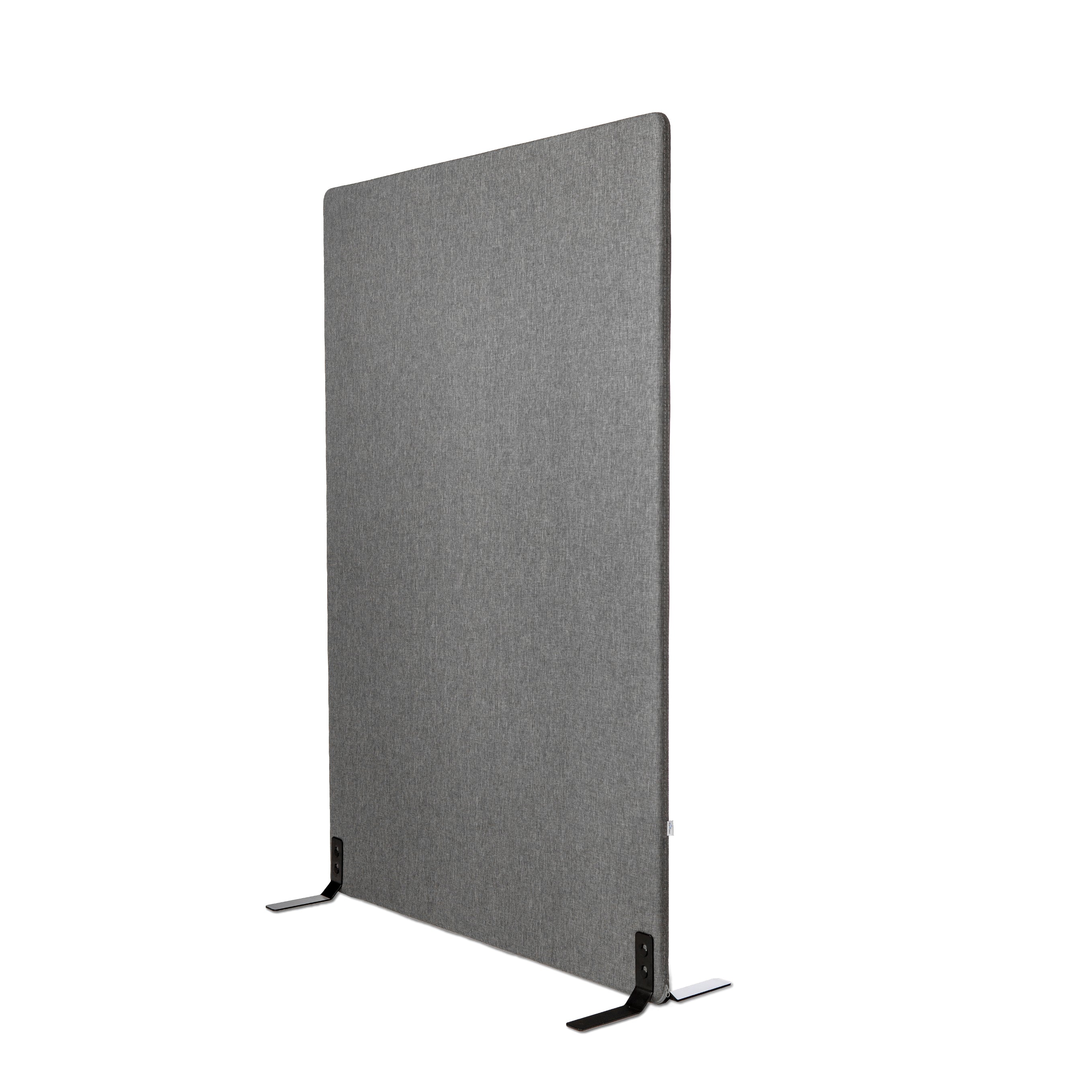 Grey soundproof screen 1000x1600mm, Savio 09 for noise reduction and workspace privacy.