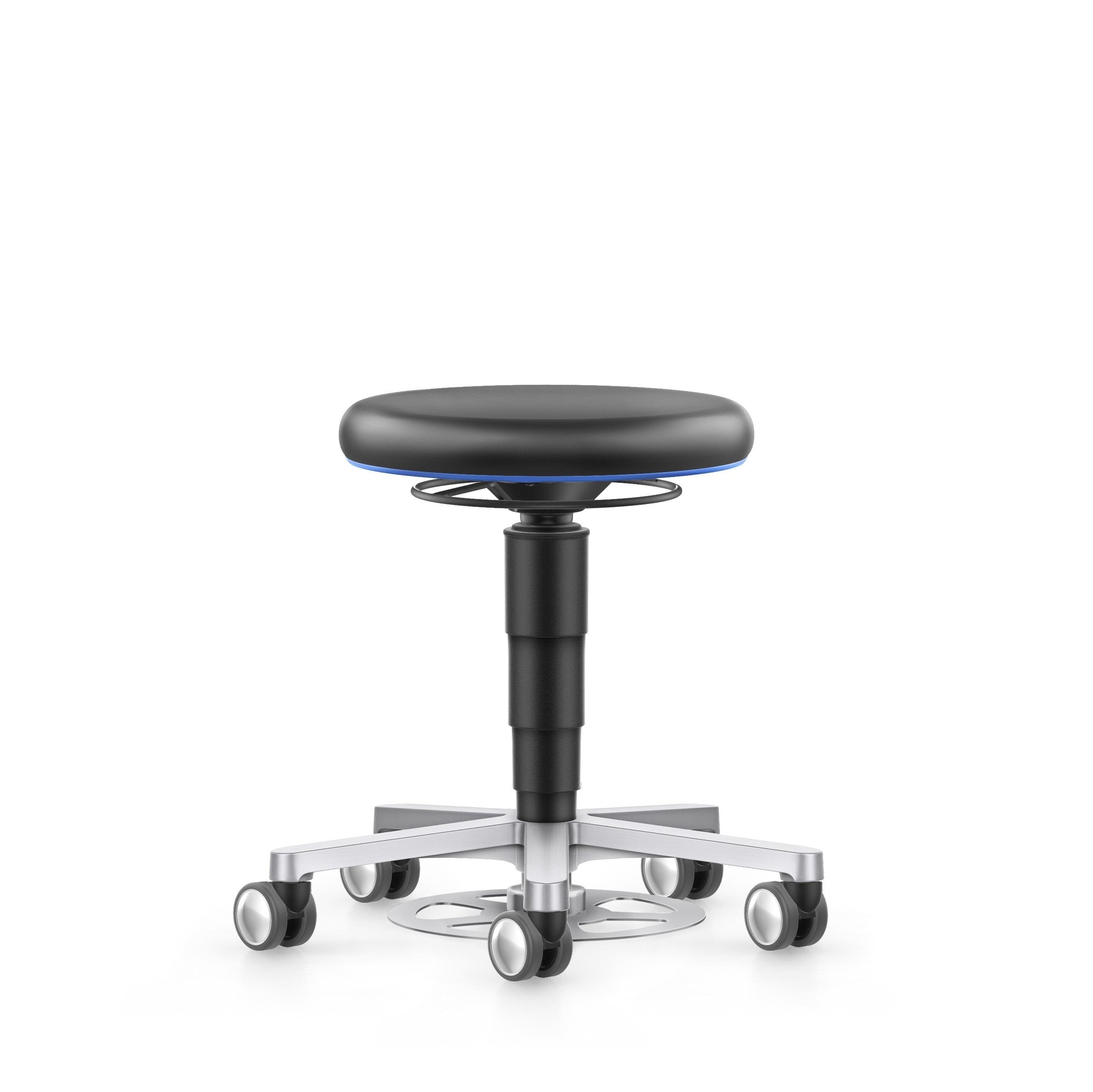 Stool työjakkara, keinonahka, jalkasäädin