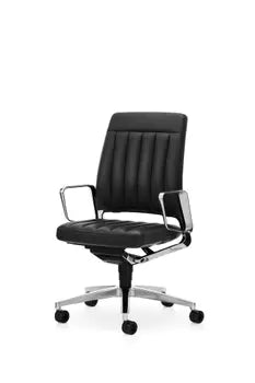 Black VINTAGEis5 office chair featuring ergonomic design and award-winning craftsmanship.