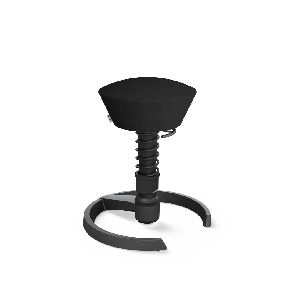 Swopper, black Comfort microfibre, black frame, glides