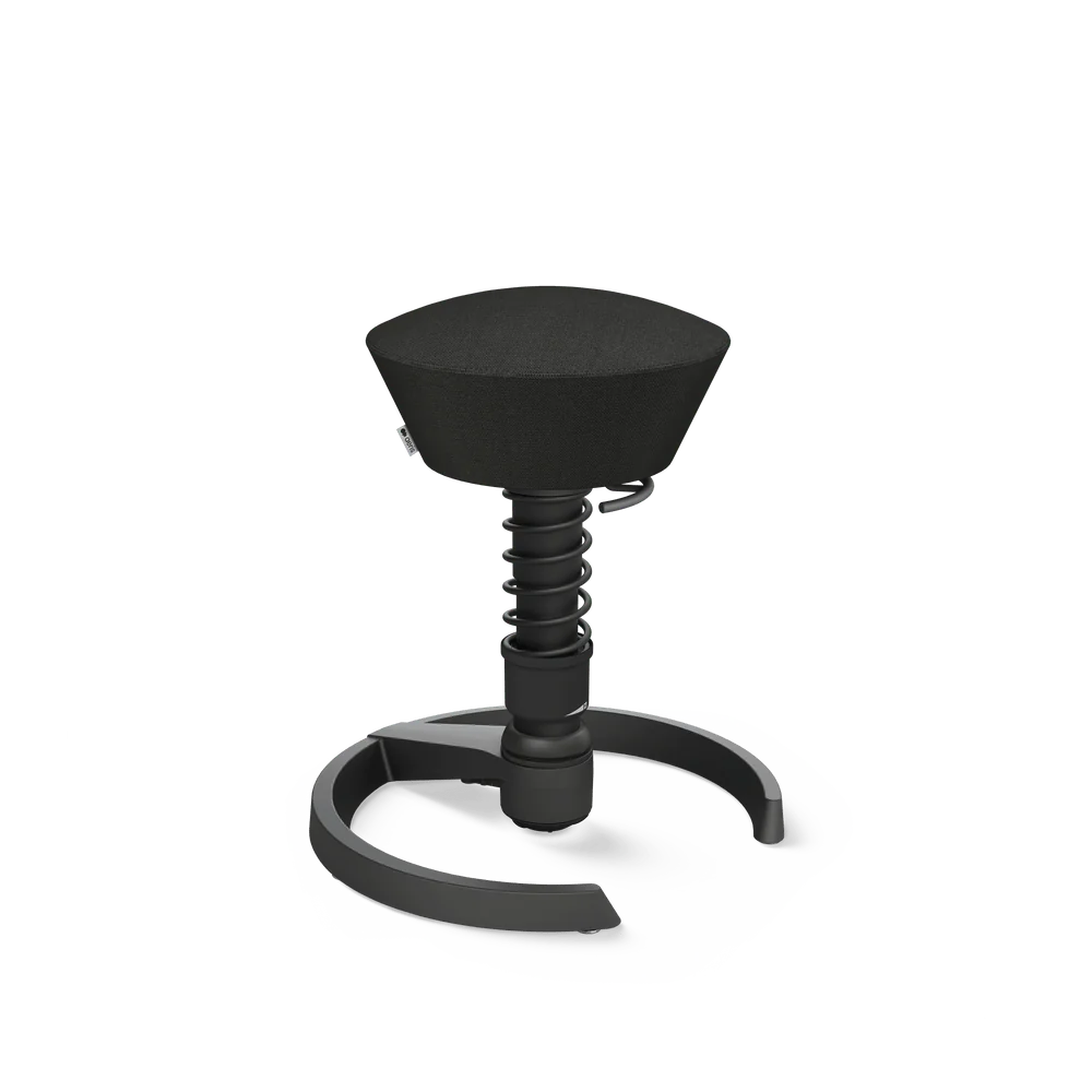 Swopper, black Capture wool blend, black frame, glides