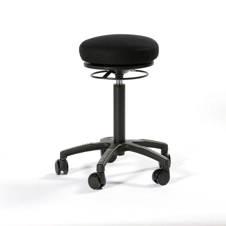 Air Balance active chair with black fabric, designed for ergonomic sitting and improved posture, featuring a detachable seat cushion.