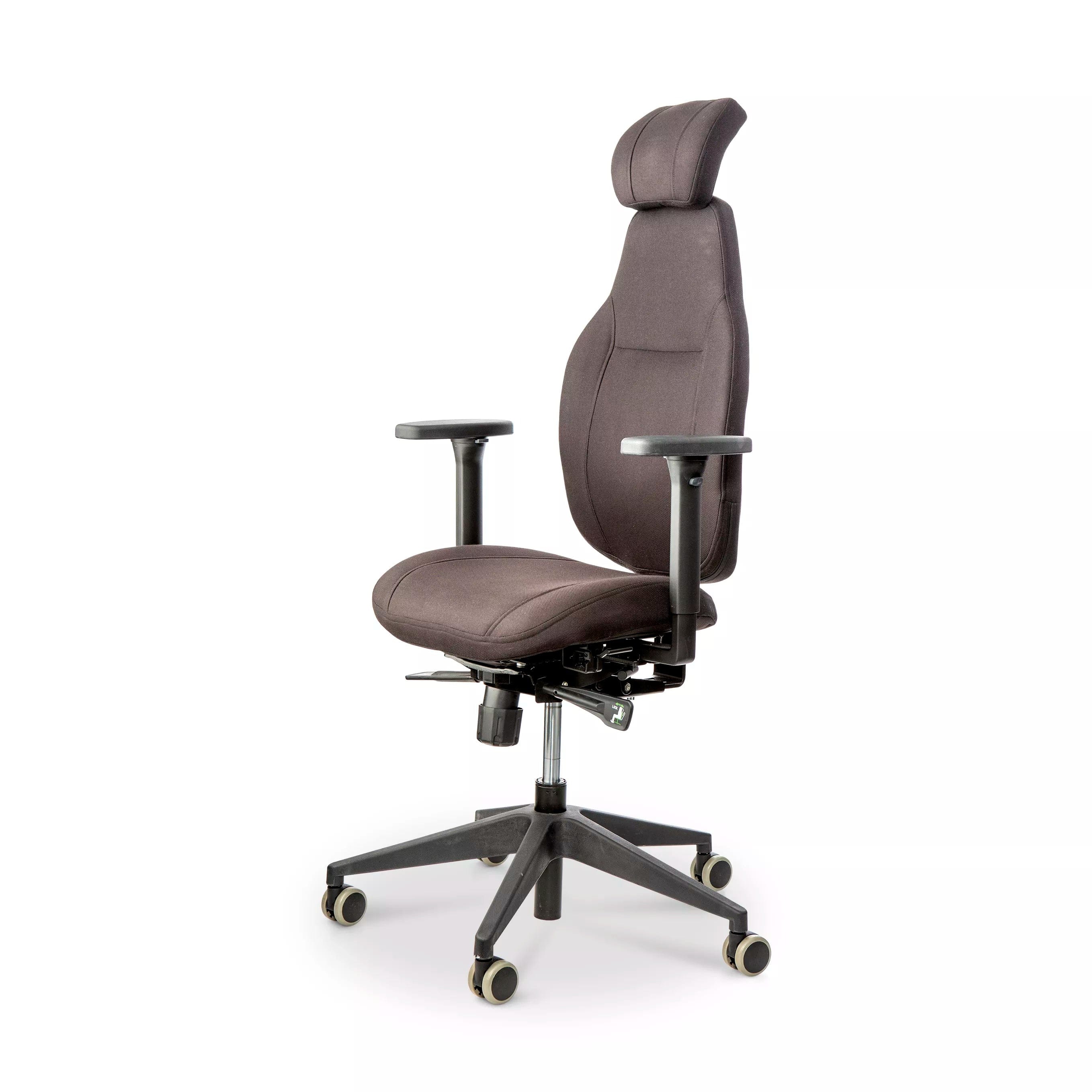 Ergonomic Anna Air office chair with air cell seat, featuring adjustable armrests and headrest, designed for comfort and support.