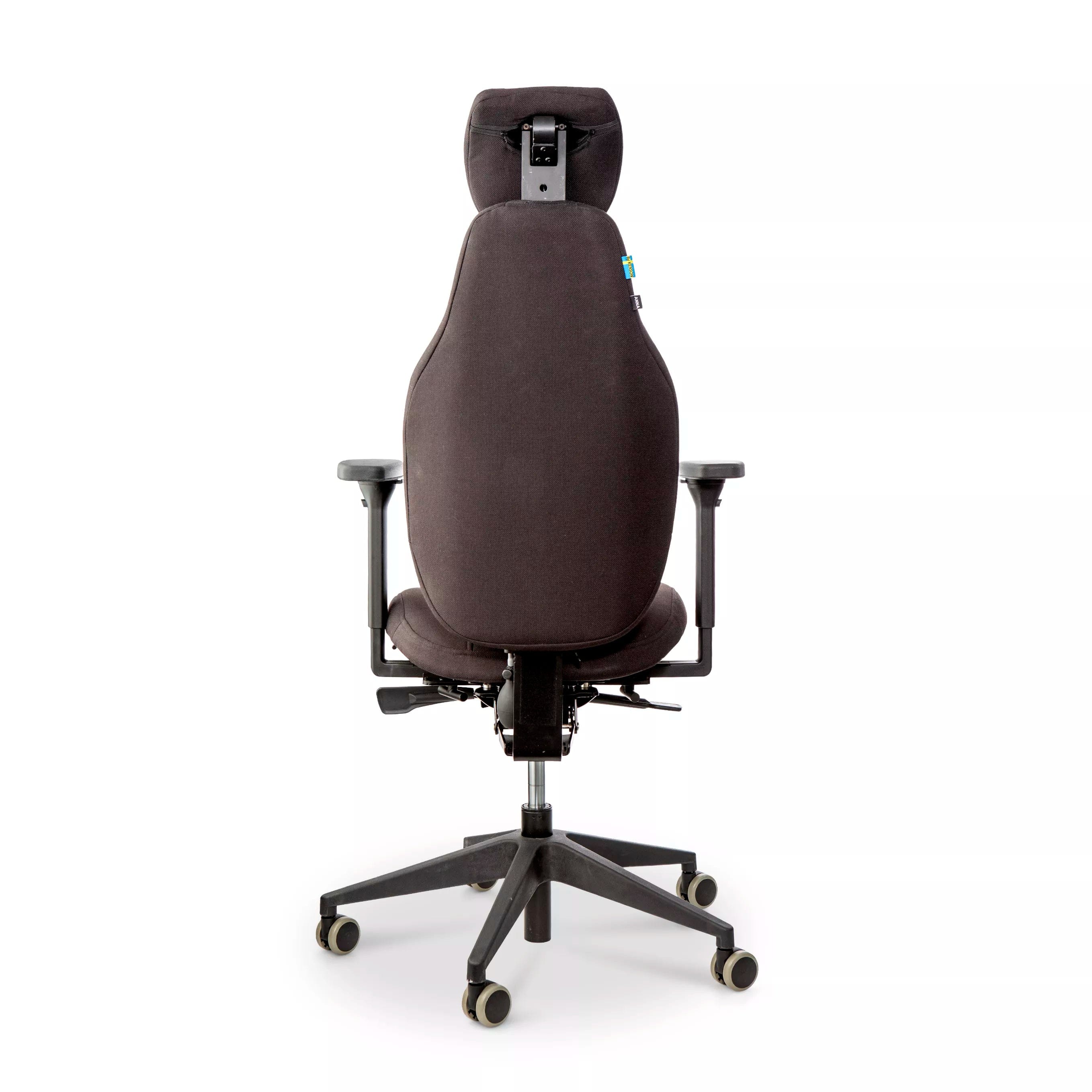 Ergonomic Anna Air office chair with air cell seat, engineered in Sweden for enhanced comfort and ergonomic support.