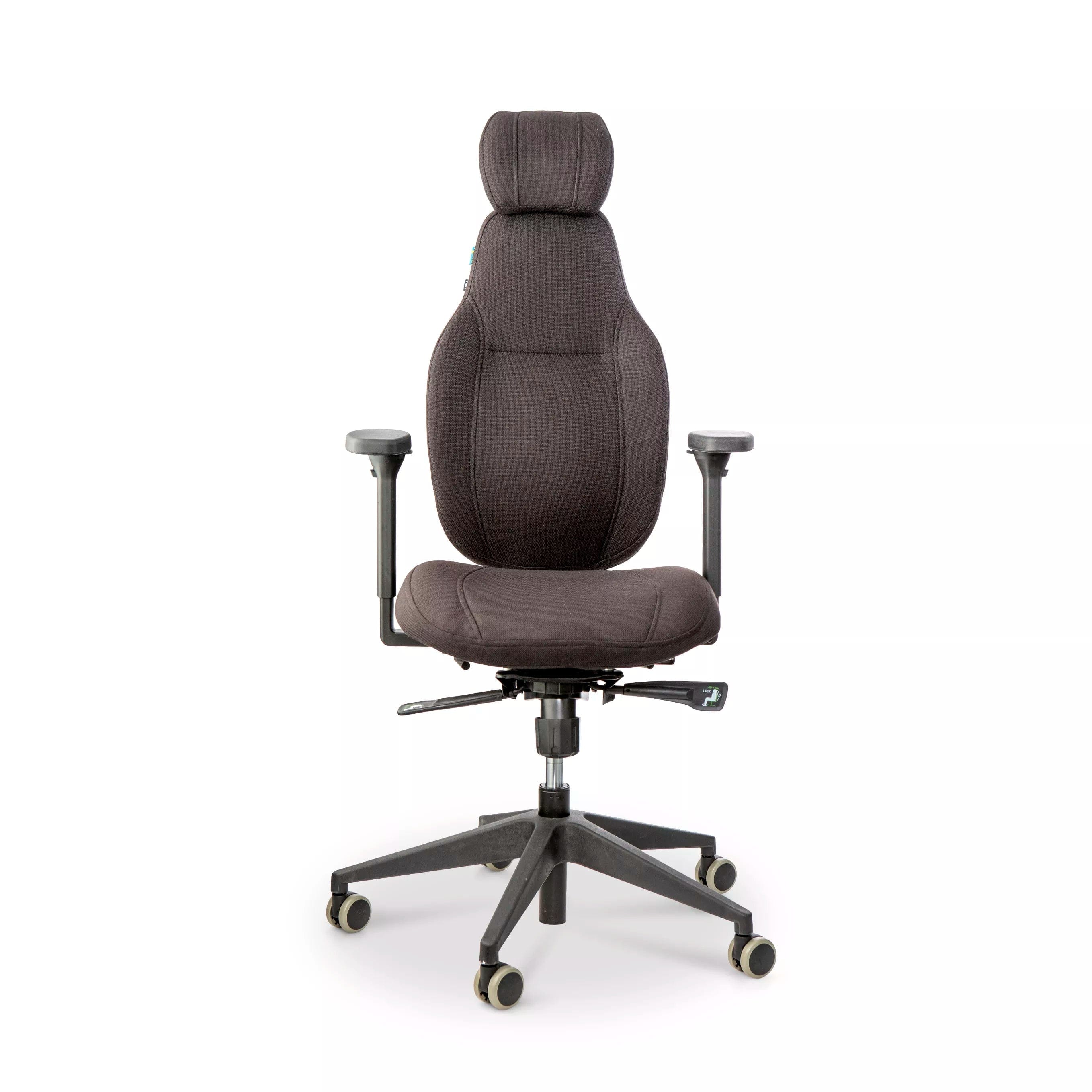 Anna Light ergonomic office chair with adjustable height and high backrest for comfort during long workdays.