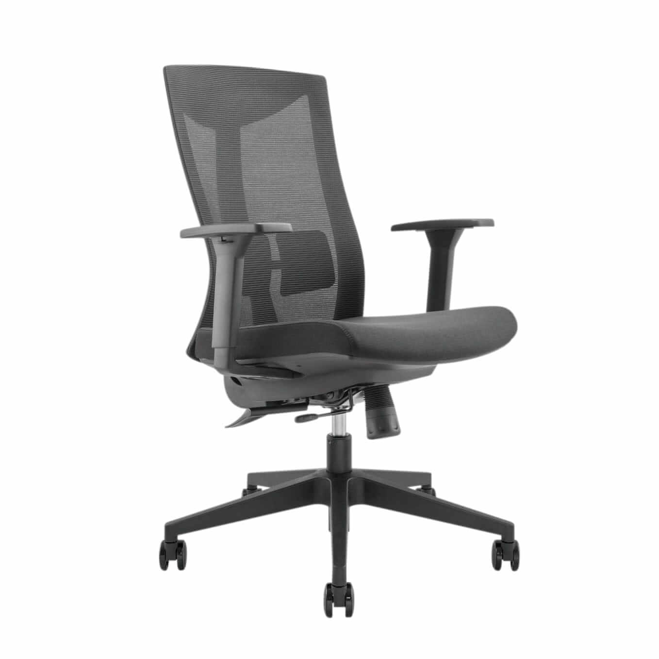 Ergonomic Kasper Comfort office chair with adjustable tilt, breathable mesh backrest, and lumbar support for optimal comfort.