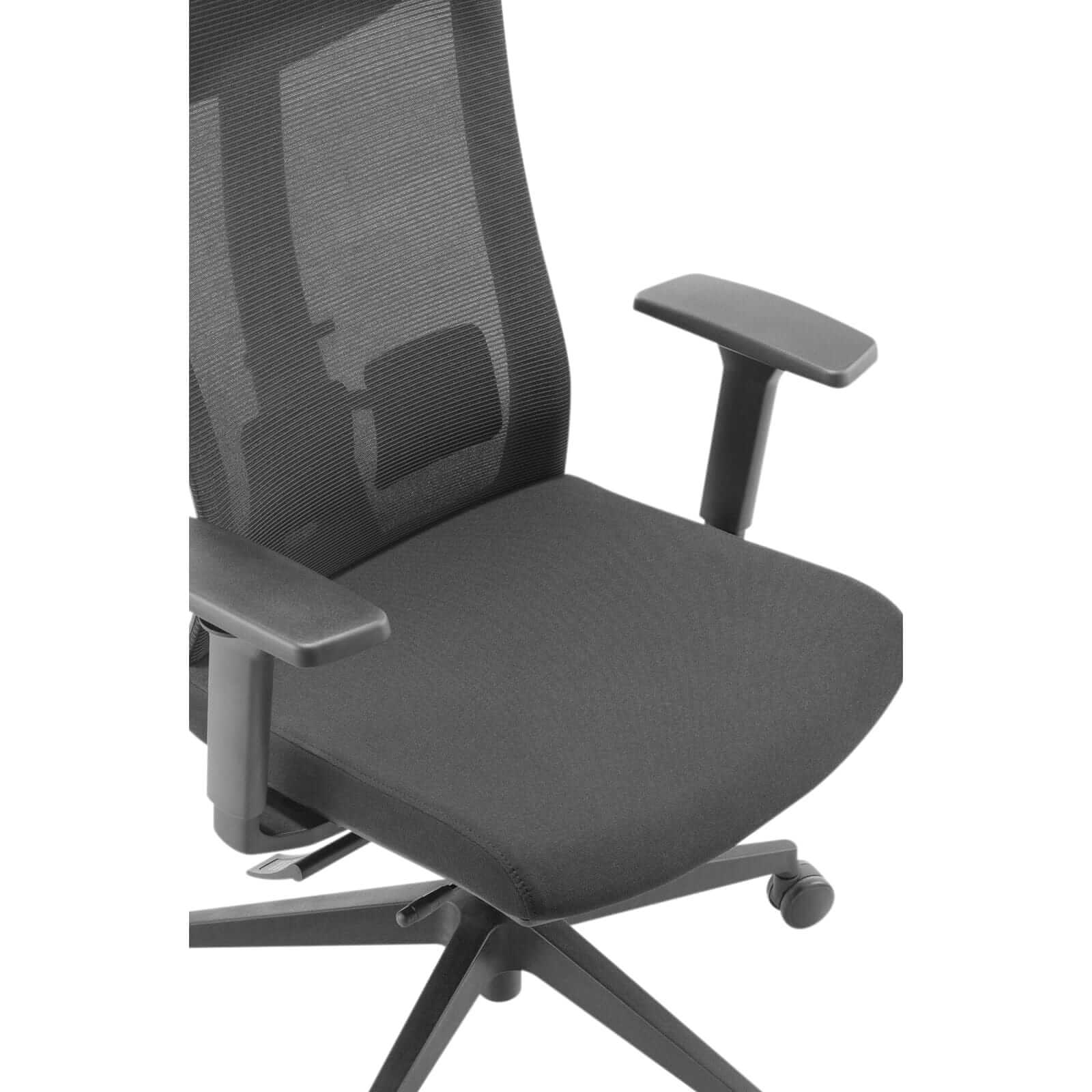 Kasper Comfort office chair with adjustable armrests and breathable mesh backrest for ergonomic support and comfort.