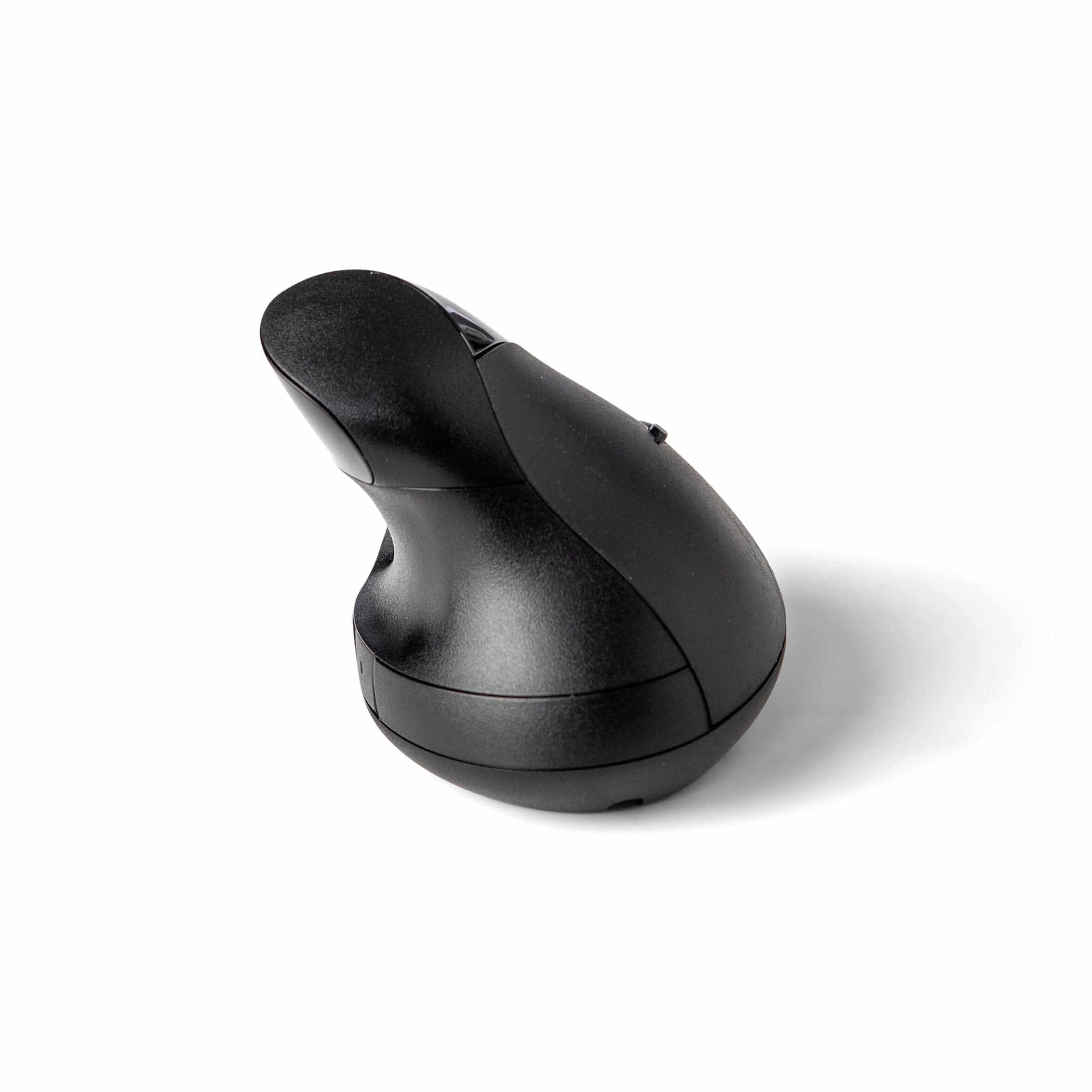 Black Wow-Pen Joy 2 wireless vertical mouse with ergonomic design for right-handed users.